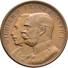 Medal - Brotherhood in arms between Wilhelm II and Franz Joseph I