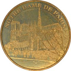 Jeton touristique - Monnaie de Paris - Notre-Dame de Paris - Vue de la Seine