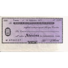 100 Lire Banca di Trento e Bolzano - 1st type