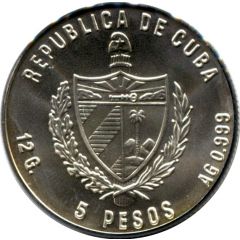 5 Pesos Cuban Rock Iguana