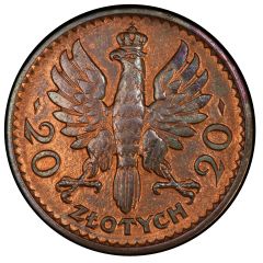 20 Zlotys Polonia, Trial Strike Cu