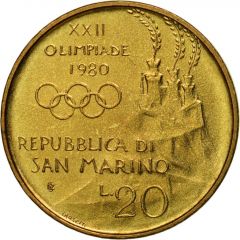 20 Lire Pole Vaulting