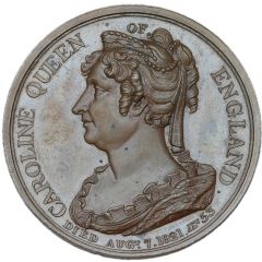 Medal - George IV Death of Caroline, bronze