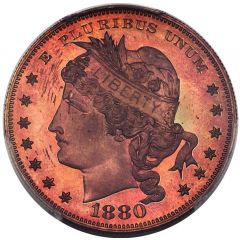 1 Dollar `1880 Goloid Metric Dollar` Pattern, Copper