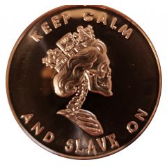 1 oz Copper -Silver Bullet Silver Shield Slave Queen