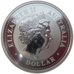 1 Dollar - Elizabeth II 4th Portrait - Australian Kookaburra