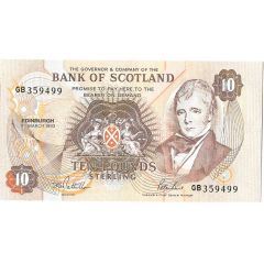 10 Pounds Bank of Scotland