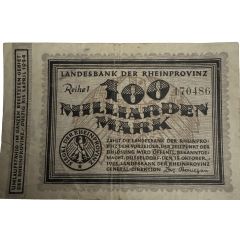 100 000 000 000 Mark Landesbank der Rheinprovinz