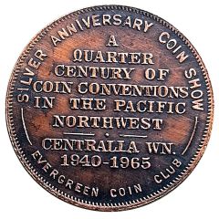 Token - Evergreen Coin Club Centralia, Washington