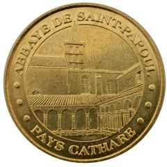 Tourist token - Monnaie de Paris - Saint-Papoul - the Abbey