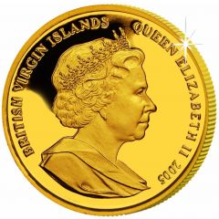 10 Dollars - Elizabeth II Dolphin and calf, Gold Proof