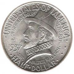 1/2 Dollar Roanoke Island
