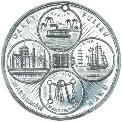 Medal Baptist Mission Centenary, white metal