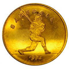 Token - SCRTD Fare Games of the XXIIIrd Olympiad Los Angeles 1984 - Baseball, Los Angeles, California