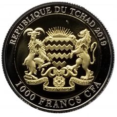 1000 Francs CFA Celebration of the 70th anniversary of China