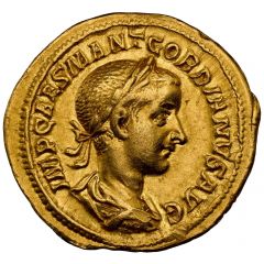 Aureus - Gordian III P M TR P II COS P P, Pax