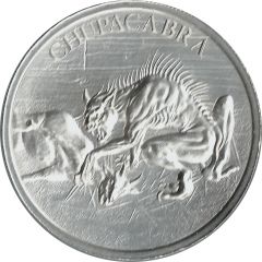 1 oz Silver Intaglio Mint - Chupacabra