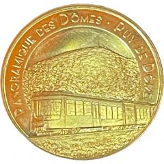 Jeton touristique - Monnaie de Paris - Panoramique des dômes - Puy de dome