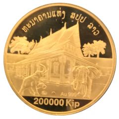 200 000 Kip That Luang Vietiane elephants, 450th Anniversary