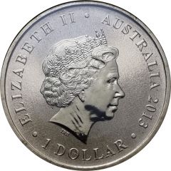 1 Dollar - Elizabeth II 4th Portrait - Year of the Snake