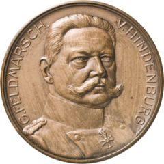 Medal - Paul von Hindenburg and the war years of 1914 to 1916