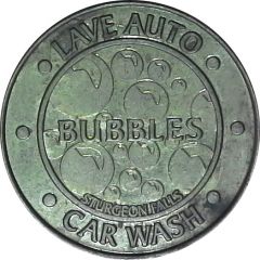 Token - Bubbles Car Wash Sturgeon Falls, Ontario