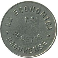 5 Pesetas - La Economica Bagurense