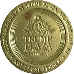 50 Cent Gaming Token - Trump Plaza Casino Atlantic City, New Jersey