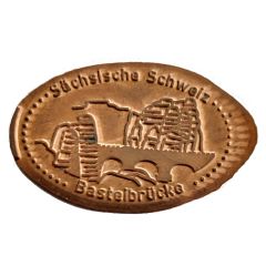 Elongated coin - Basteibrücke