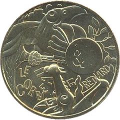 Jeton Touristique - Monnaie de Paris - Jean de la Fontaine - Le Corbeau et le Renard
