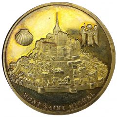 Jeton touristique - Souvenirs et Patrimoine - Le mont Saint-Michel doré