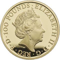 100 Pounds - Elizabeth II Year of the Dog, Gold Proof