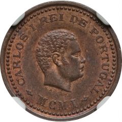 1⁄12 Tanga - Carlos I Lisboa mint