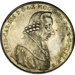 1/2 Thaler - Frederick Charles Joseph of Erthal