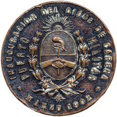 Inauguración del dique de carena, Puerto Belgrano