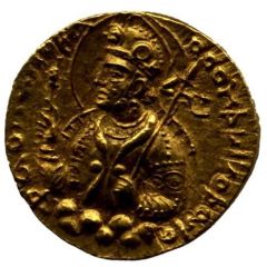 1 Dinar - Huvishka Four armed Oesho