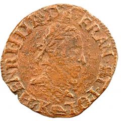 Double Tournois - Henri III Bordeaux mint, 2nd type