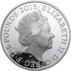 5 Pounds - Elizabeth II Albert Ball, Silver Proof