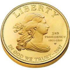 10 Dollars Thomas Jefferson`s Liberty, Bullion Coinage