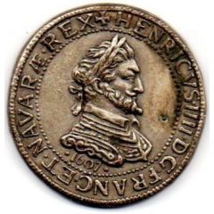 Token Collection BP - Le Trésor des Rois de France №17 - Henri IV 1/2 Franc