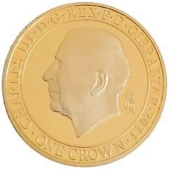 1 Crown - Charles III Coronation - Sovereign's Orb, Gold plated