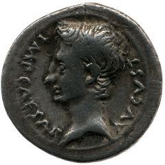 Denarius - Augustus P CARISIVS LEG PRO PR