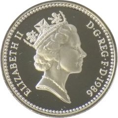 1 Pound - Elizabeth II Northern Irish Flax, Silver Piedfort