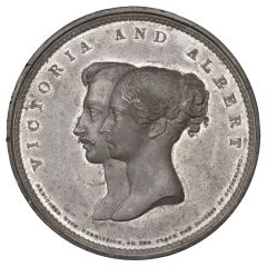 Medal - Victoria Royal Wedding, G.R. Collis, white metal