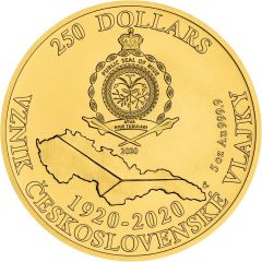 250 Dollars - Elizabeth II Czech Flag