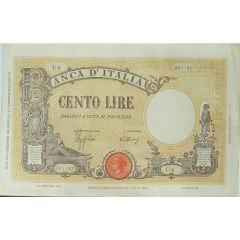100 Lire `Grande B` Testina and Fascio seals