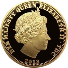 1 Crown - Elizabeth II Diamond Jubilee; Gold plated