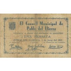 1 Peseta Poble del Llierca