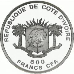 500 Francs CFA Olympian Statue of Jupiter