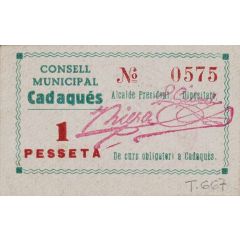 1 Peseta Cadaqués